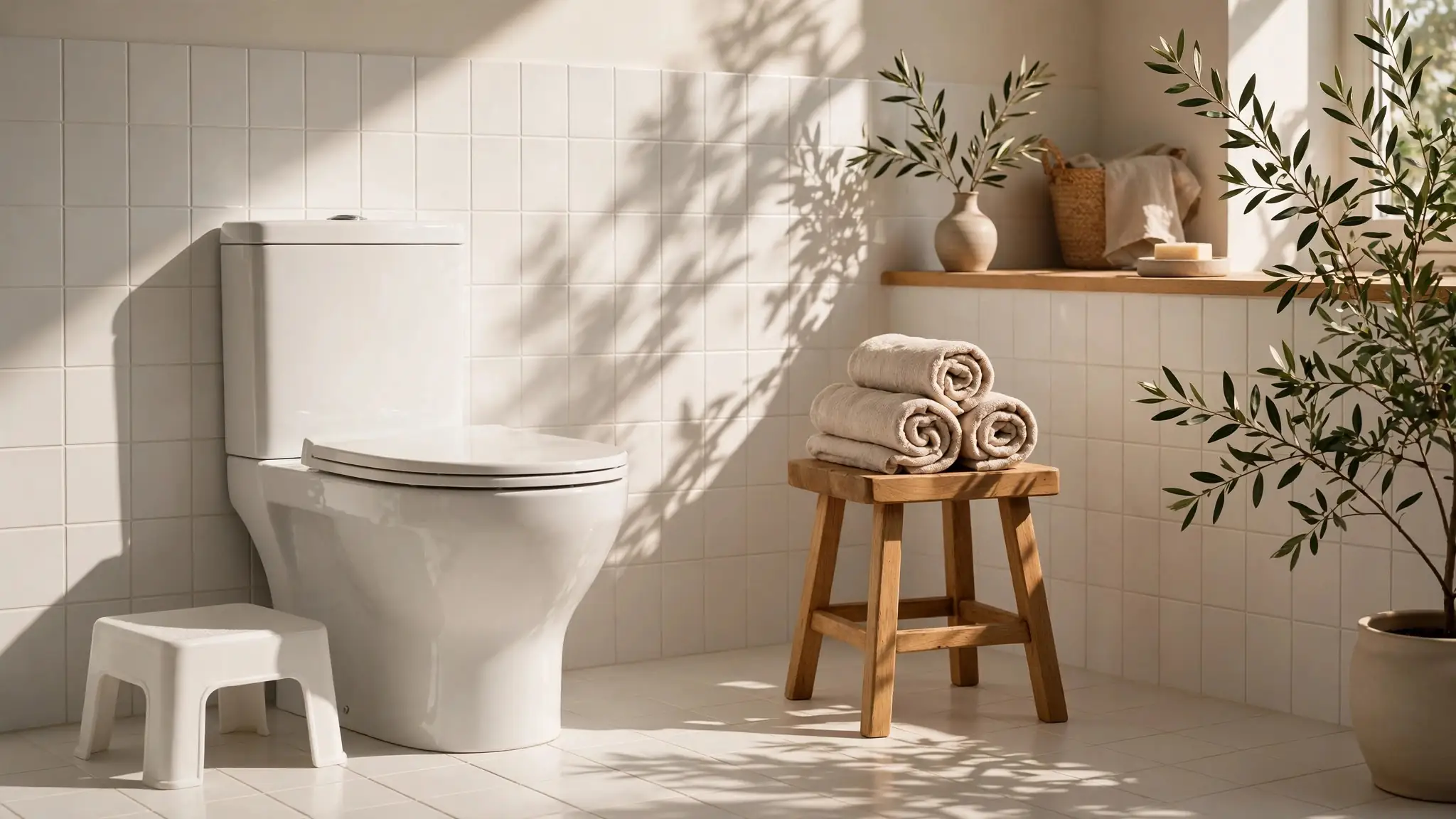 The SquatEase story — a family bathroom made comfortable with a toilet stool