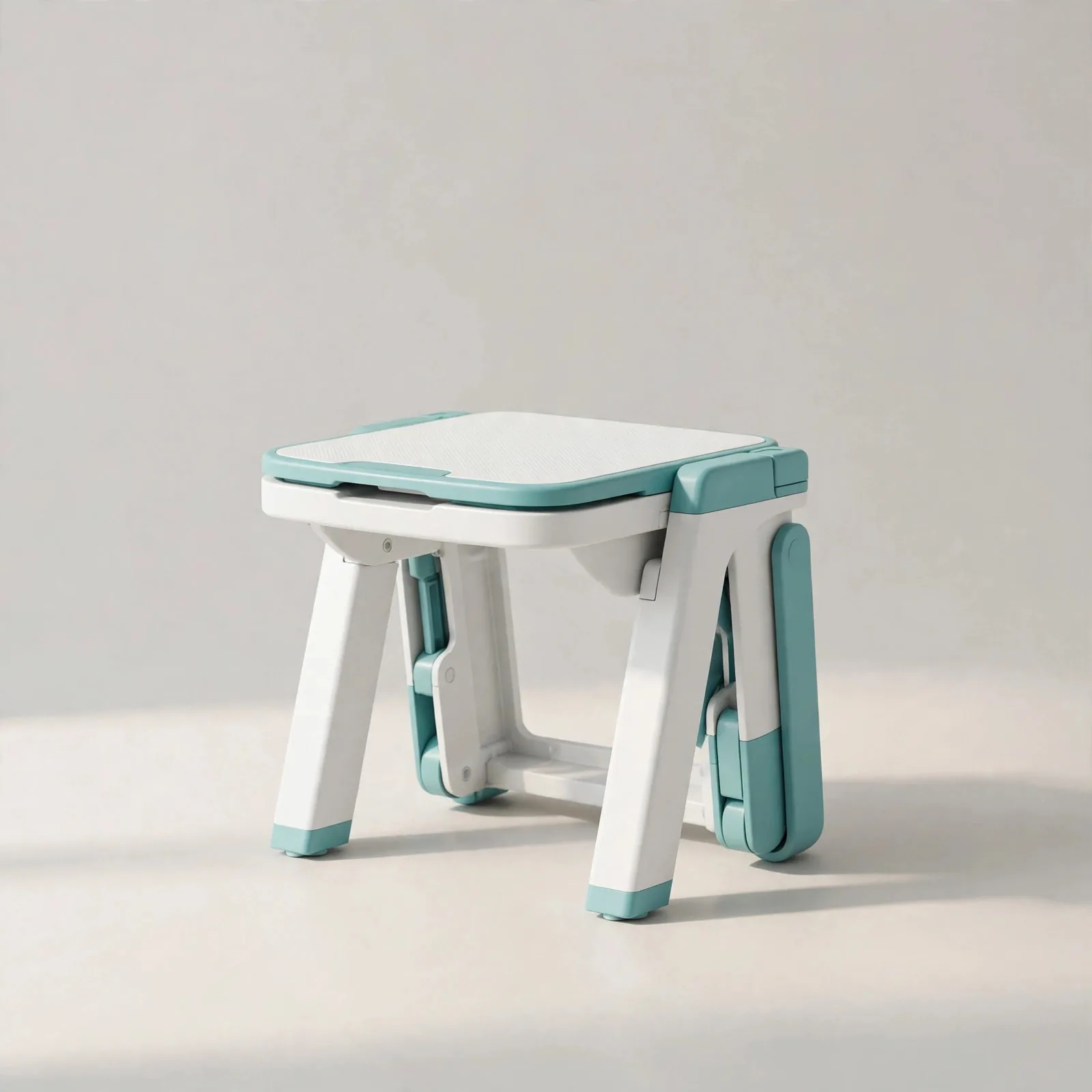 SquatEase FoldAway toilet stool — folding bathroom stool that packs flat