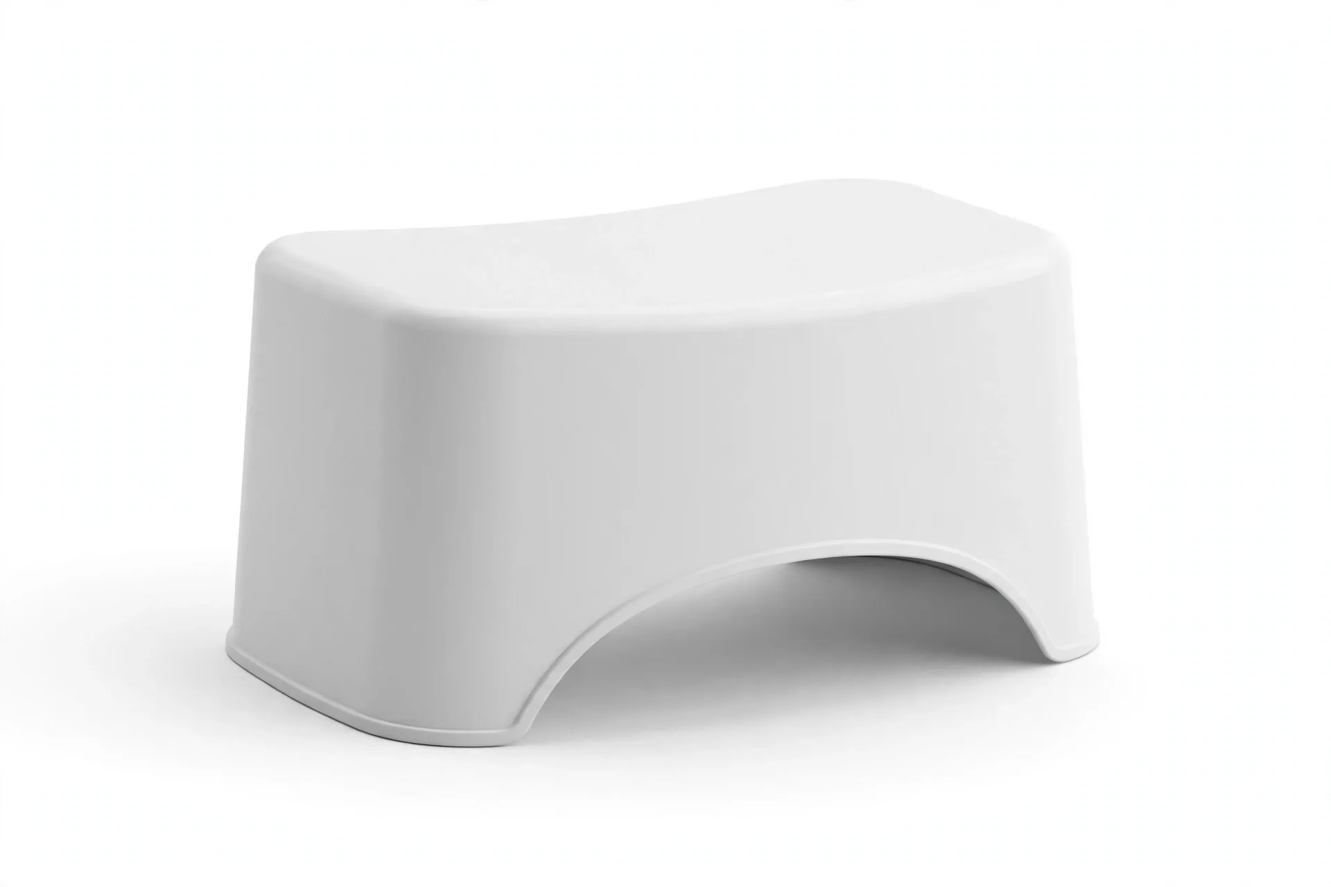 SquatEase Simple toilet stool — most affordable basic white bathroom stool